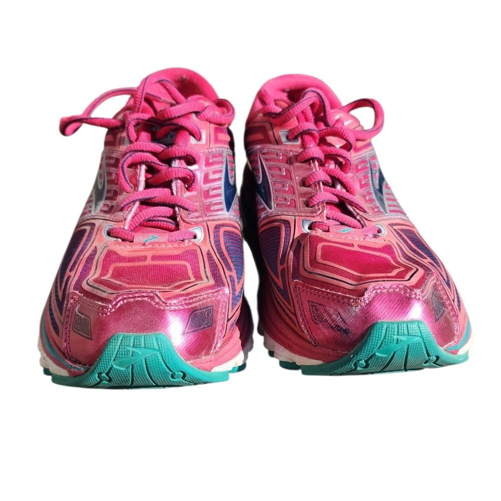 Brooks Glycerin G13 Womens Running Shoes Pink Blue Teal 1201911B661 Size 8 - Picture 3 of 7